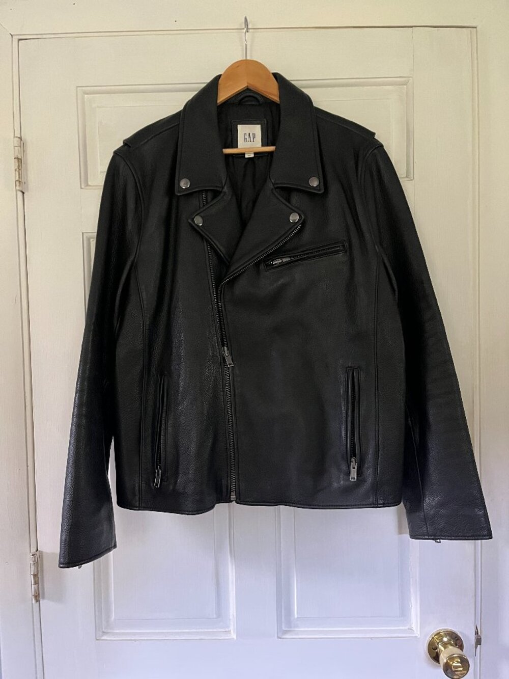 GAP Leather Moto Jacket (Mens L)